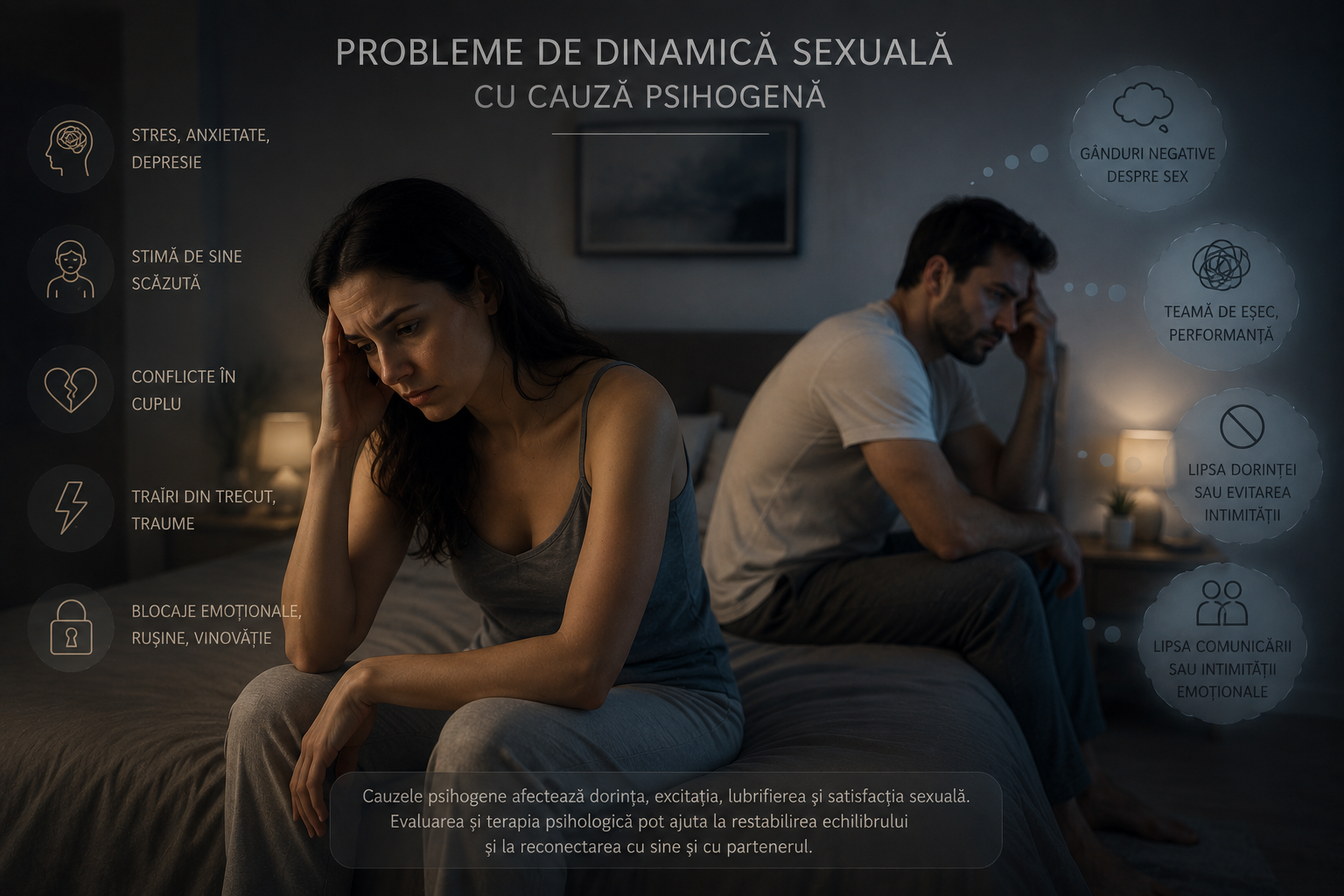 Probleme de dinamică sexuală cu cauză psihogenă